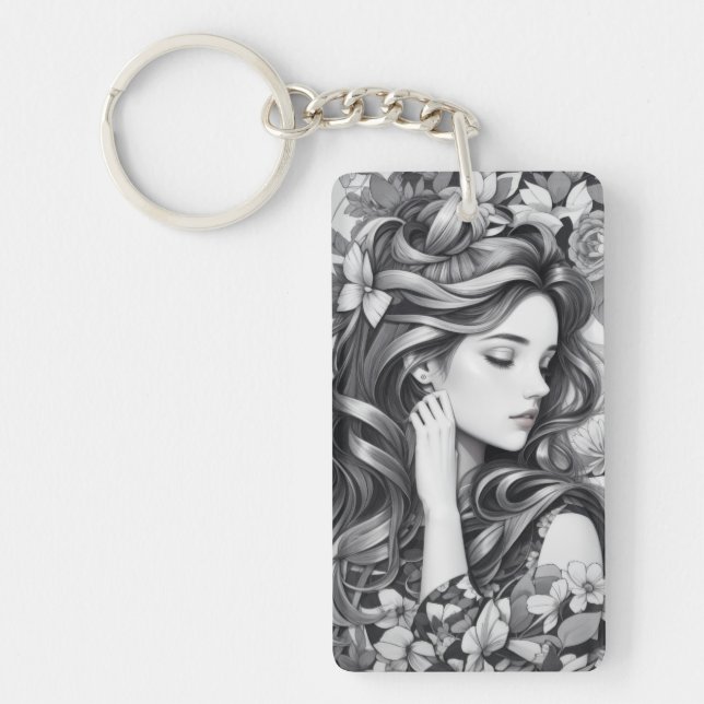 Porte-clefs Femme endormie (Devant)