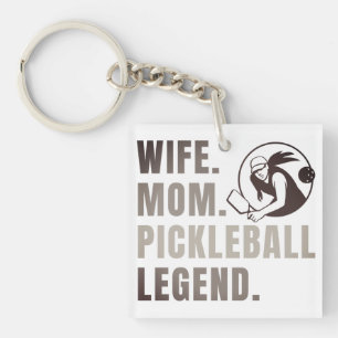 Porte-clefs Femme Maman Pickleball Legend - Vintage Drôle Femm