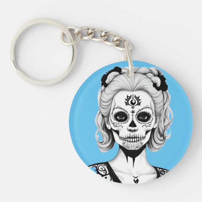 PORTE-CLEFS FEMME SKULLHEAD (Devant)
