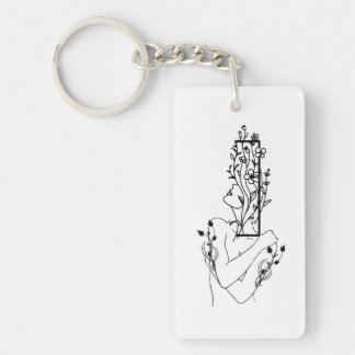 PORTE-CLEFS FEMMES FLORALES