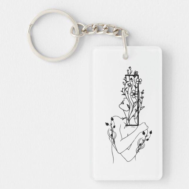 PORTE-CLEFS FEMMES FLORALES (Devant)