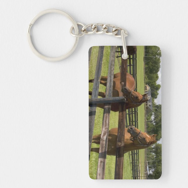 Porte-clefs Ferme de chevaux pur-sang dans le comté de Marion, (Devant)