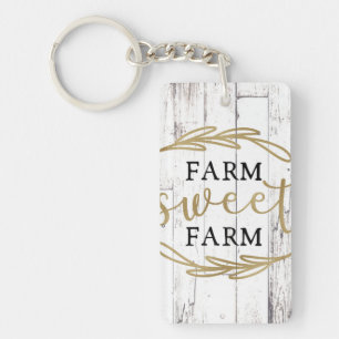 Porte-clefs Ferme Douce Ferme Bois Blanc Ferme de Campagne