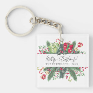 Porte-clefs 🎄 Festif personnalisé Joyeux Noël Décoratif