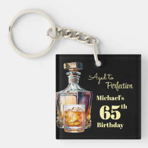 Porte-clefs Fêté avec perfection - 65 ans d'homme - Anniversai