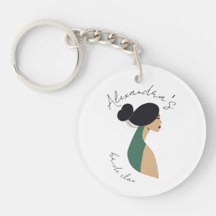 Porte-clefs Fête de la Fête des mariées personnalisée, Bachelo