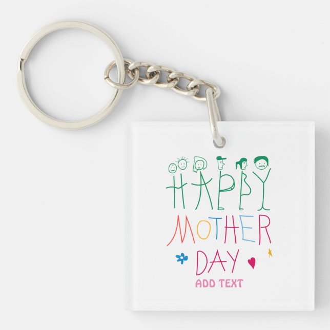 Porte-clefs Fête de la mère (Devant)
