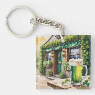 Porte-clefs Fête de la Saint-Patrick au bar pub