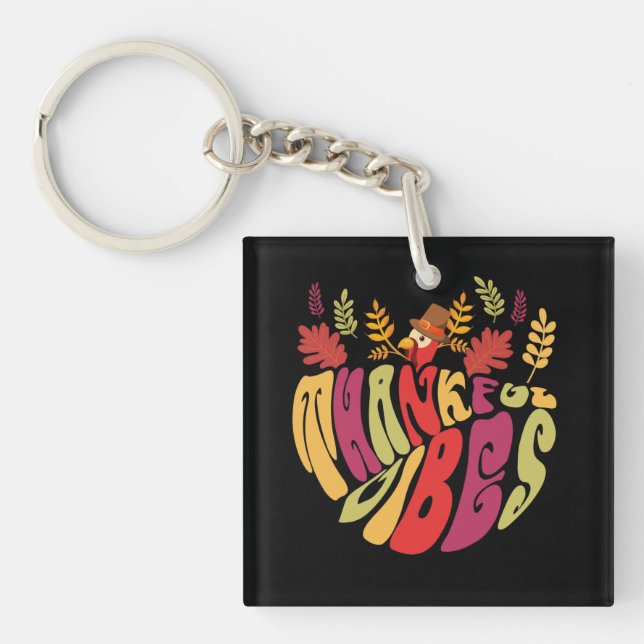 Porte-clefs fête de l'action de grâce (Devant)