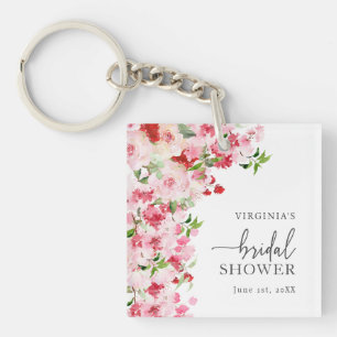 Porte-clefs Fête de Mariage Florale