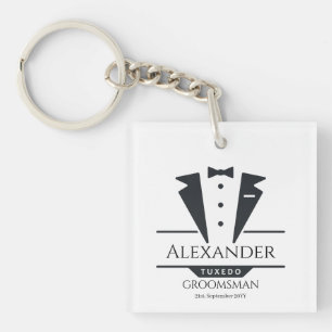 Porte-clefs Fête de mariage Tuxedo Cadeaux Groomsman