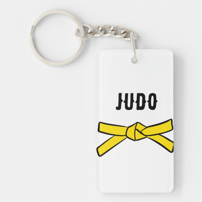 Porte-clefs Fête de promotion de la ceinture jaune de Judo (Devant)