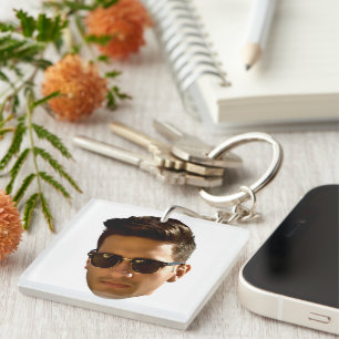 Porte-clefs Fête d'enterrement de vie de jeune fille avec déco