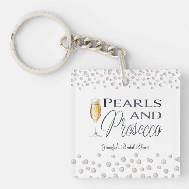 Porte-clefs Fête des mariées Perles et poursuites (Devant)