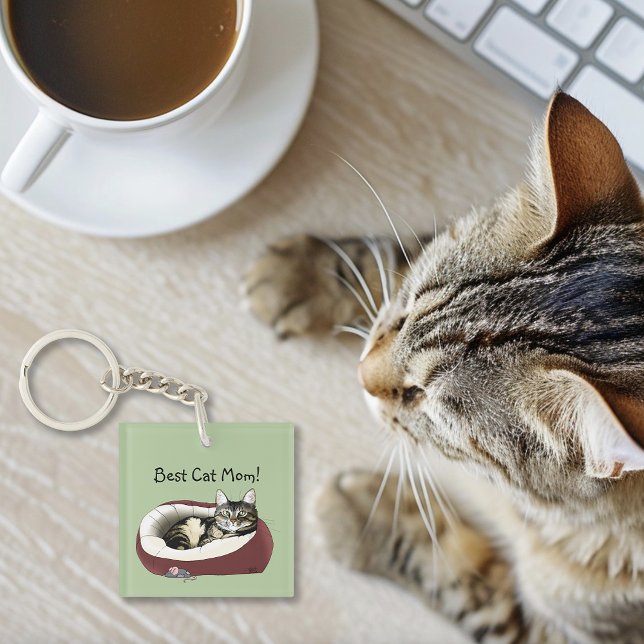 Porte-clefs Fête des mères de chat (Créateur téléchargé)