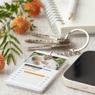 Porte-clefs Fête des pères Funny Cinq étoiles