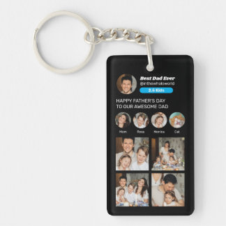 Porte-clefs Fête des pères Instagram Photo Médias sociaux Papa