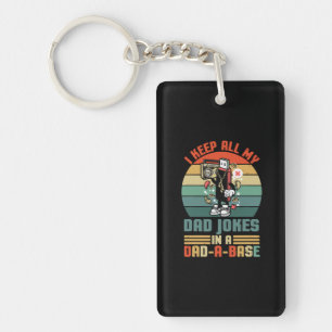 Porte-clefs Fête des pères Je Garde Toutes Mes Blagues De Papa