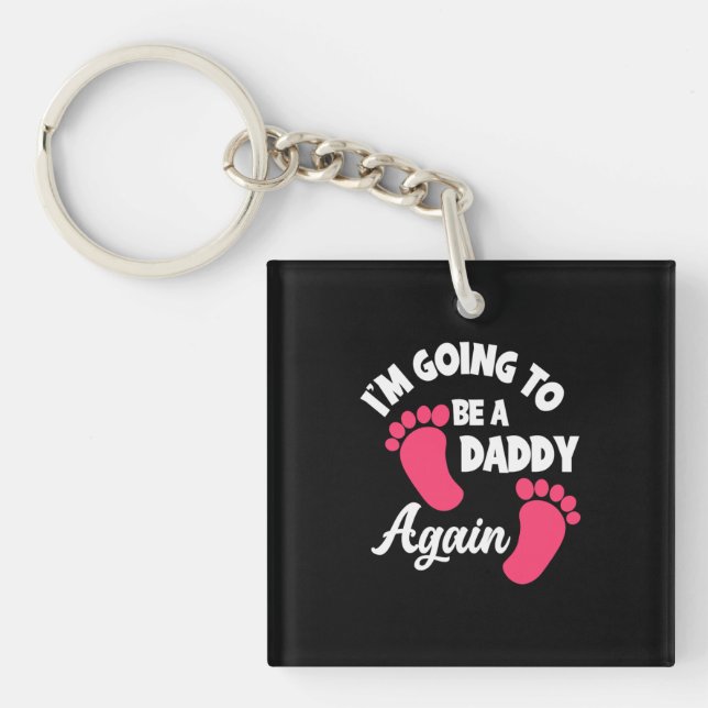 Porte-clefs Fête des pères | Je Vais Redevenir Papa (Devant)