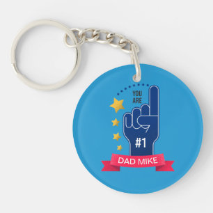 Porte-clefs Fête des pères personnalisée des noms personnalisé