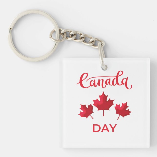 Porte-clefs Fête du Canada (Devant)