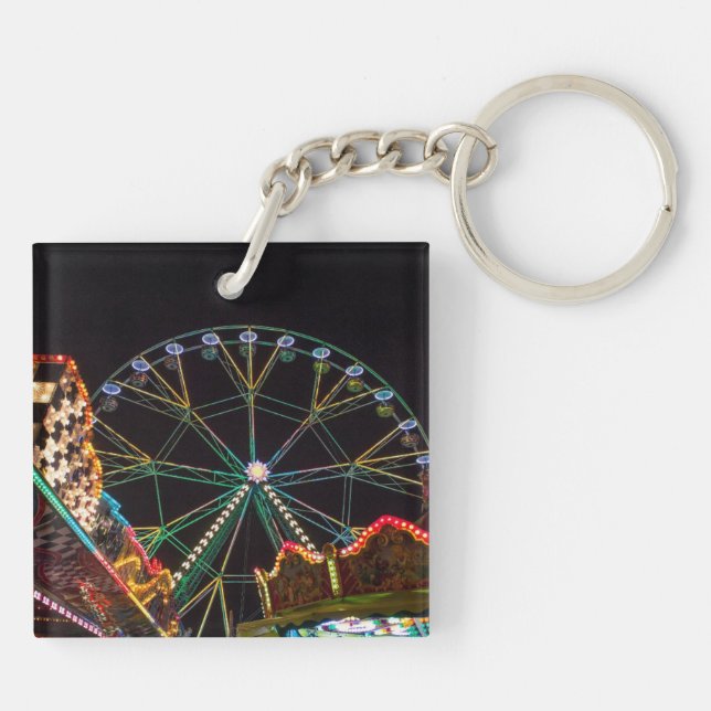 Porte-clefs Fête foraine la nuit (Dos)