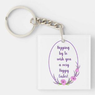 Porte-clefs Fêtes romantiques couronnes Tulip fleurs Pâques