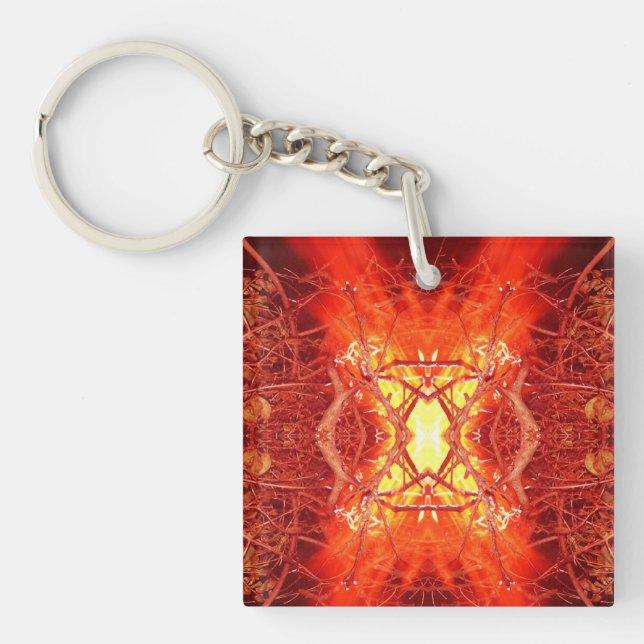 Porte-clefs Feu Abstrait (Devant)