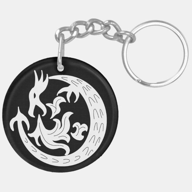 Porte-clefs Feu de dragon (Dos droit)