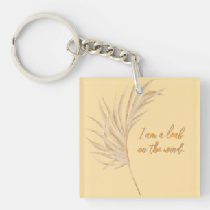 Porte-clefs feuille au vent