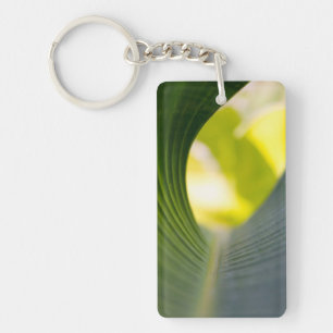 Porte-clefs feuille de bananier vert