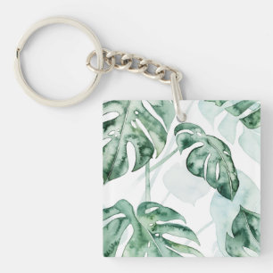 Porte-clefs Feuille fendue de paume tropicale