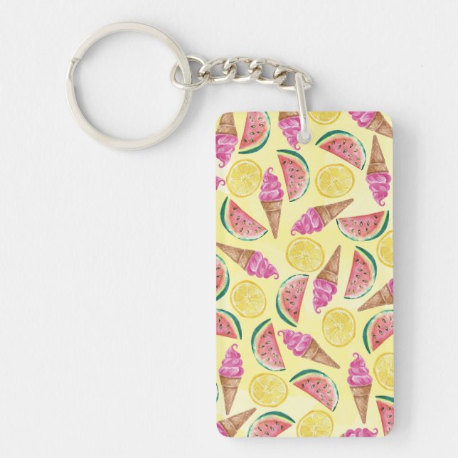 Porte-clefs Feuille orange (Devant)