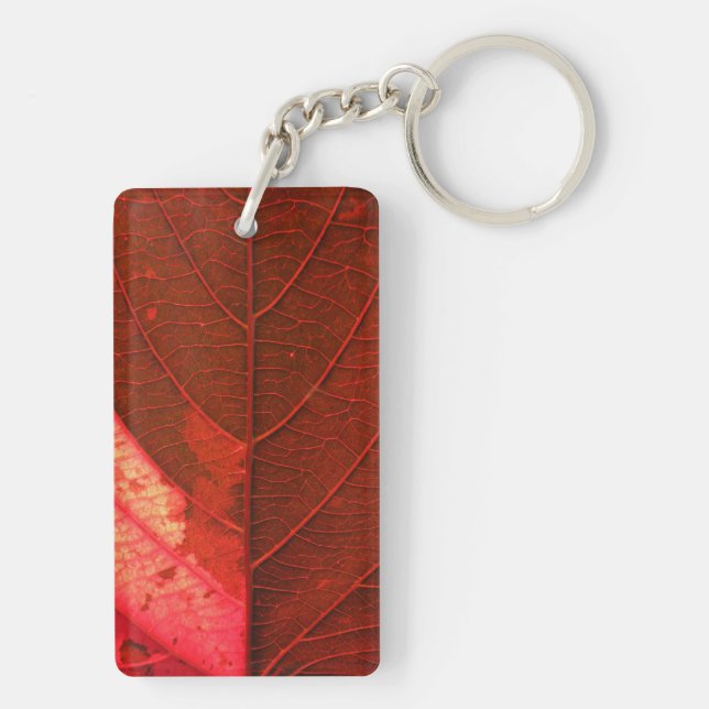 Porte-clefs Feuille rouge (Dos)