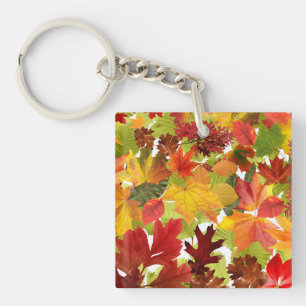 Porte-clefs Feuilles automnales d'automne
