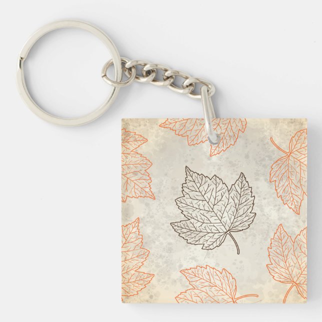 Porte-clefs Feuilles d'automne (Devant)