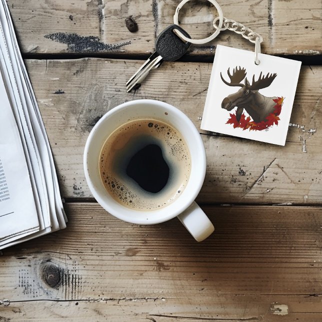 Porte-clefs Feuilles de l'érable rouge orignal (Créateur téléchargé)