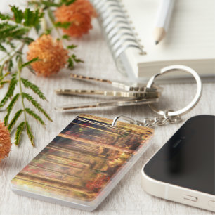 Porte-clefs Feuilles de Porte - clé or