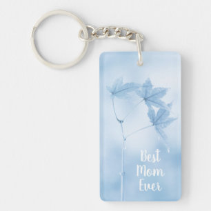 Porte-clefs Feuilles d'érable japonais personnalisables en bl