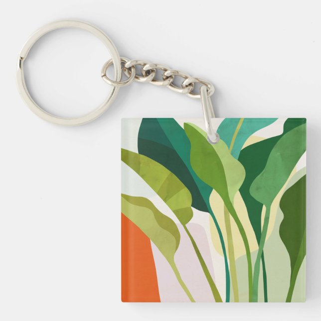 Porte-clefs Feuilles tropicaux (Devant)