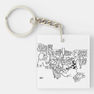 Porte-clefs Feux de circulation dans un supermarché