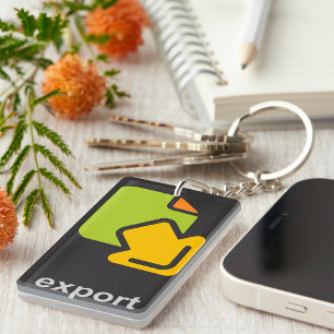 Porte-clefs Fichier de données numériques de l'icône d'exporta