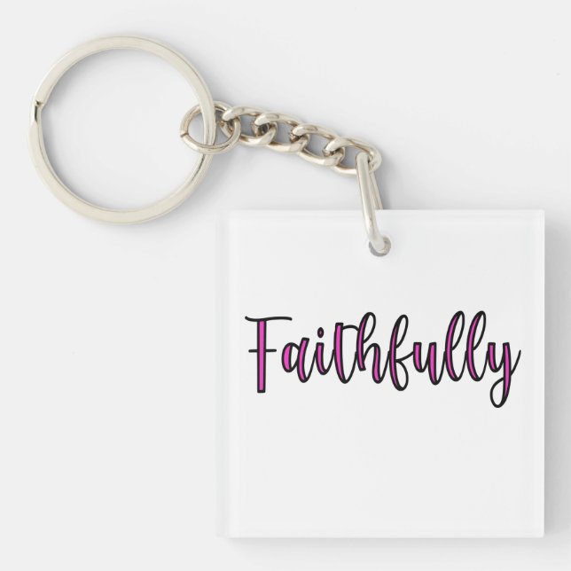 Porte-clefs Fidèlement (Devant)
