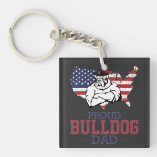 Porte-clefs Fier Chien Chien Papa, Chien Fête des pères Chien