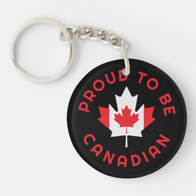 Porte-clefs Fier D'Être Canadien (Devant)