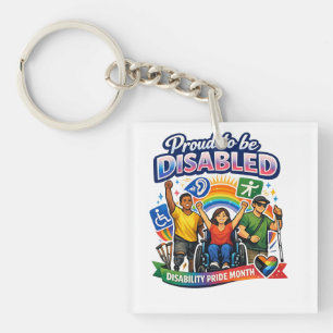 Porte-clefs Fier d'être handicapé