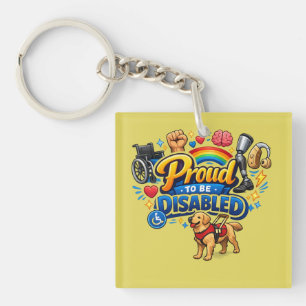 Porte-clefs Fier d'être handicapé – Conception graphique d'aut