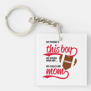 Porte-clefs Fier maman de baseball