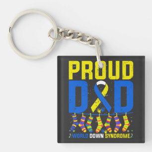 Porte-clefs Fier Papa World Down Syndrome de la Journée mondia