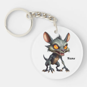 Porte-clefs Fierce Chupacabra Art Spiky Fourrure Imaginaire Cr
